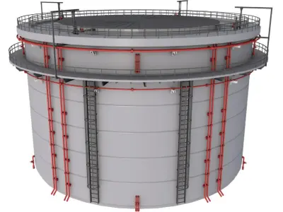 Refinery Modules collection 3D model