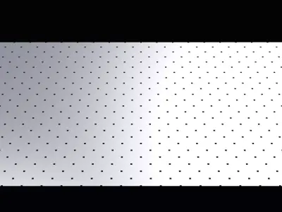 Perforated panel with 2 percent opening 25O125 3D model