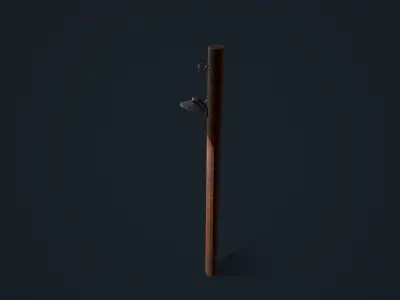 Light Pole Low-poly 3D model buy