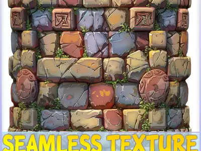 Stylized Wall Seamless Texture Texture 21