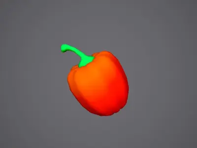 Peppers Toon Low-poly 3D model