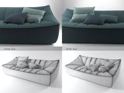Bahir Sofa 3D model