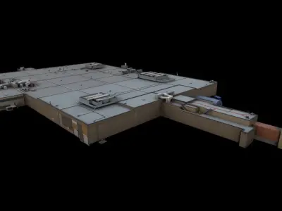 3D Building lowpoly Low-poly 3D model