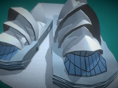 Sydney Opera House Low-poly 3D model
