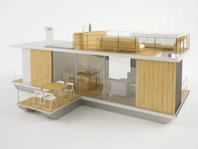 House on water  3D model