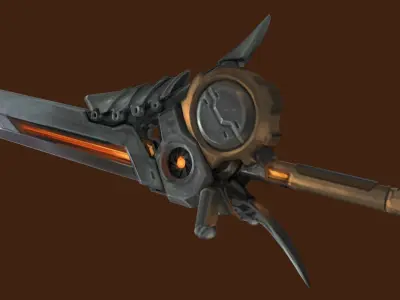 SciFi Mosquito Blade Low-poly 3D model