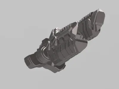 FLEET CORE - SG6 FED UNION FRIGATE 3D print model