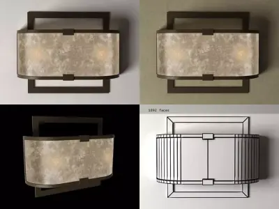 Coupe Wall Lamp 3D model