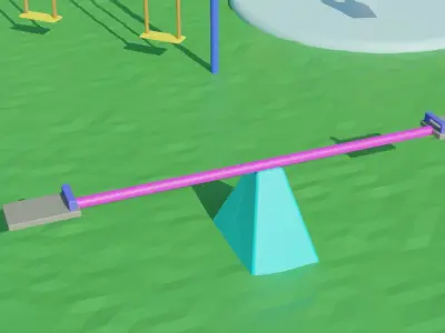 Child Park Low-poly 3D model