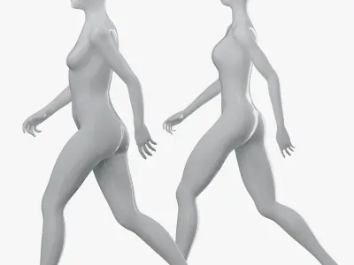  Animated Simple, and Detailed Female Mannequins 