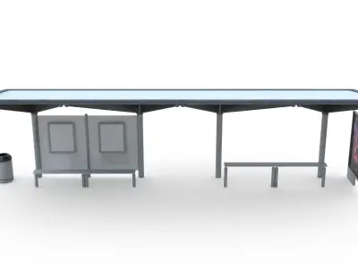 Bus Stop 05 3D model