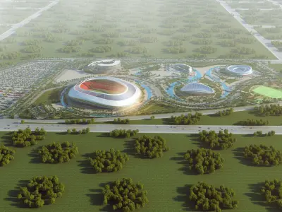 Stadium full scene 3d 3D model