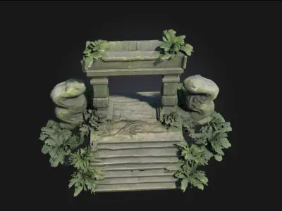 Serpent Portal  Gateway of the Ancient Serpent Cult 3D model