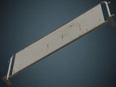 Crowd Barrier 5C Low-poly 3D model