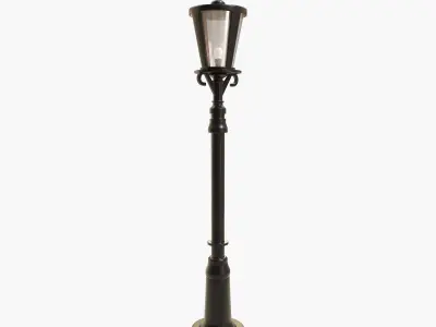 Street Light Low-poly 3D model 26