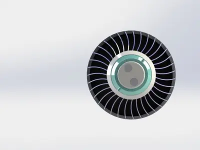 9W LED Bulb Free 3D model