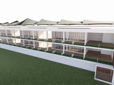 driving range golf 3D model