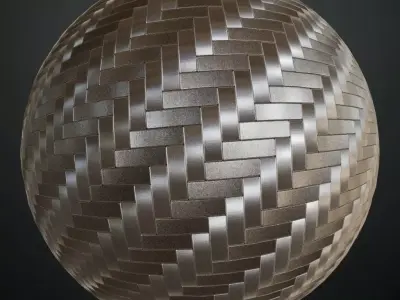 Silver Metal Powdered Plaster PBR Seamless Texture