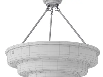 Chameleon home Alabaster Stepped Large Low-poly 3D model