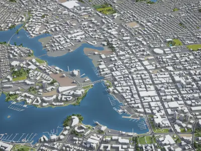 Victoria Low-poly 3D model