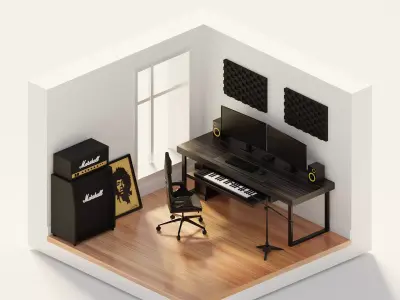 Home Studio 3D model
