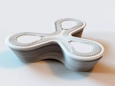 Alif - The Mobility Pavilion building Dubai Expo 2020 3D print model