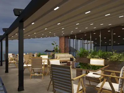 Pergola Detailed 3D model