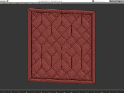 Wall Panel Decoration 3d model Low-poly 3D model