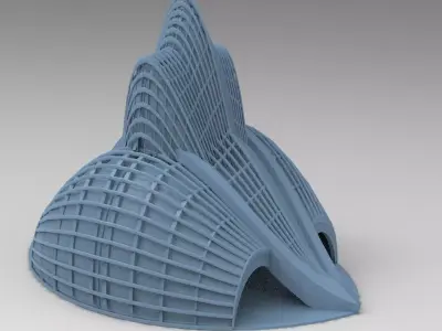 Scf fi Queens crown hall 2  3D model