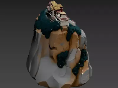 102Chinese style Potala Palace in Xizang 3D model