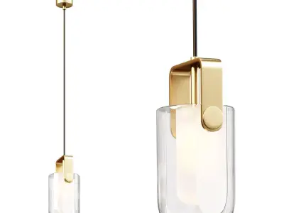 Modern brass pendant lamp 6069 3D model