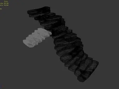 Outskirts - Ling environment - stone staircase 3D model