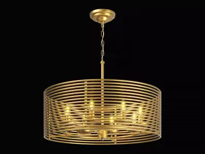 728083 Zeta Lightstar hanging chandelier 3D model