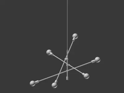 West Elm Mobile Chandelier Large 3D model