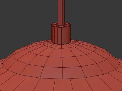 Transit 8 Light Matte Gold Chandelier 3D model purchase