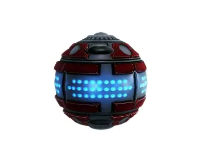 Sci-fi grenade-mine low poly Low-poly 3D model