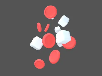 Blood Sugar Icon V1 001 Low-poly 3D model