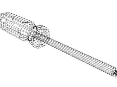 Mechanical Handtools - Screwdriver cross-bade type phillip head 3D model