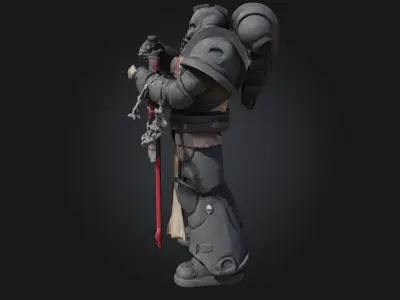  Warrior of the Void  Interdimensional Guardian 3D Model 3D print model