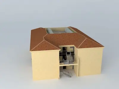 Apartment Building Free 3D model