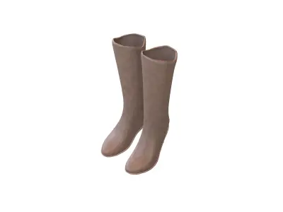Knee Boots V1 003 Low-poly 3D model