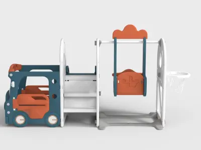 TODDLER SLIDE SWING SET Low-poly 3D model