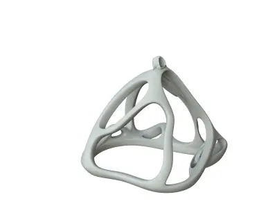 SciFi Cube Object No 62926 Low Poly Shape Low-poly 3D model