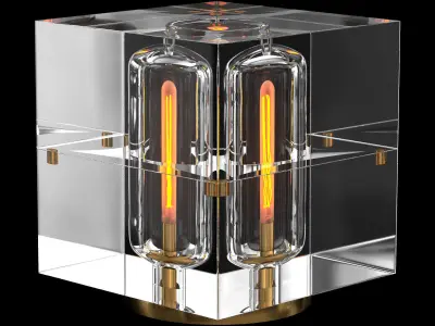 GLACON SQUARE TABLE LAMP 3D model