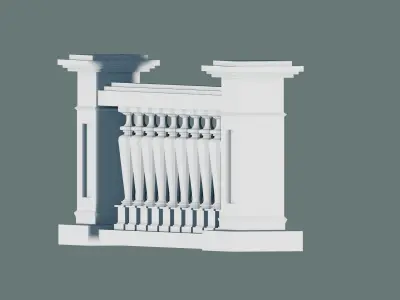 Balcony Railing 3D print model