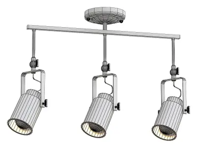 stilfort-neider three light track fixture 3D model