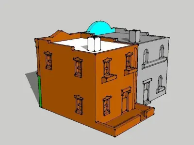 Shop Store Building 2pcs by Outland Models 3D Printable 3D print model purchase