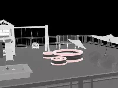 Playground Low-poly 3D model