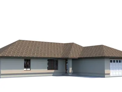 House-001 -Low Poly house 3D model