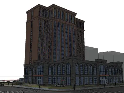 vacation spot-Resort-Fashion Leisure Hotel-0183 3D model